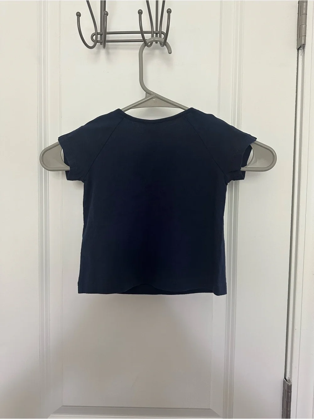 Janie and Jack Navy Pleated Yoke Top